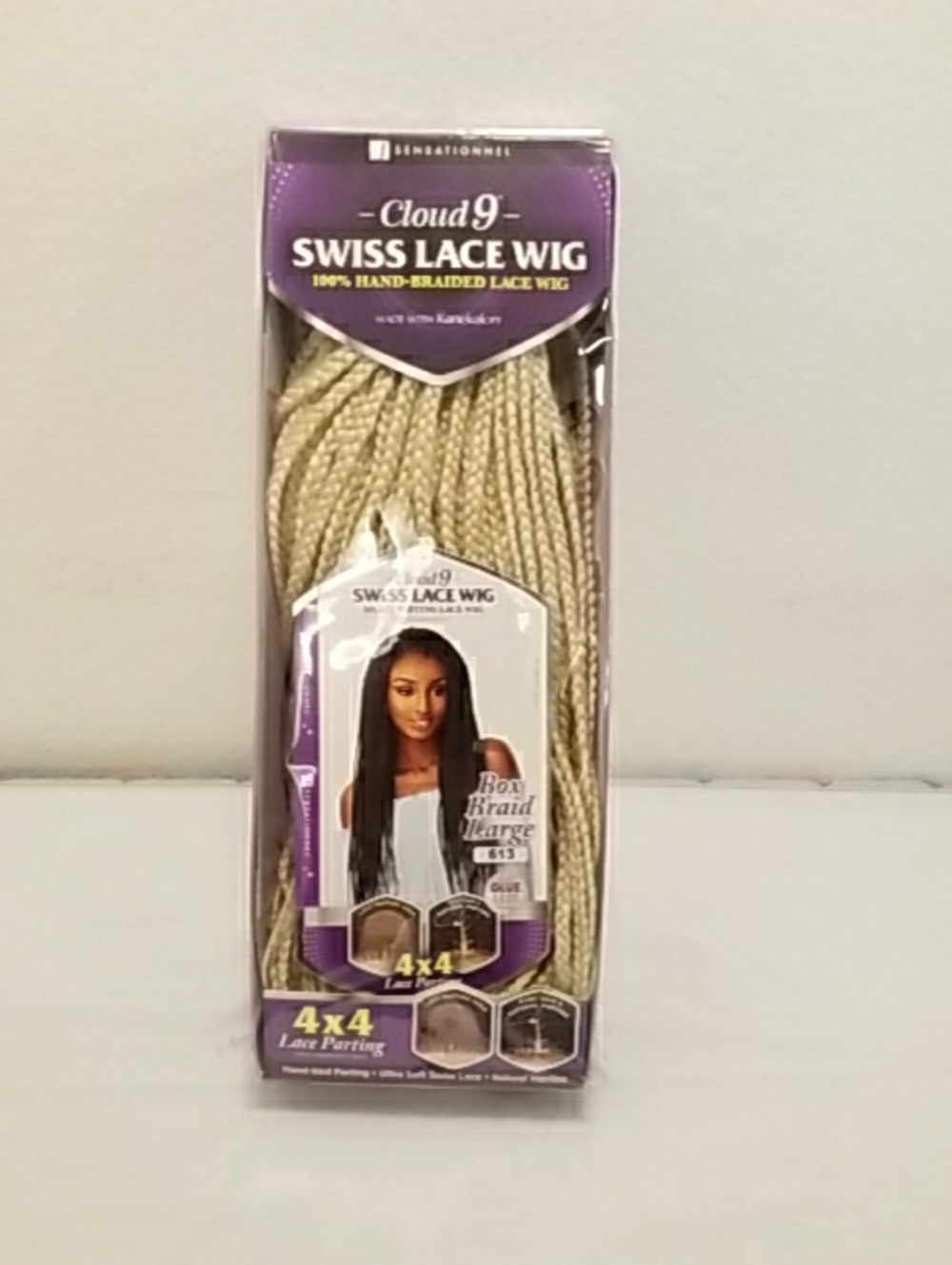Cloud 9 Swiss Lace Wig - Honey Blonde (613) Box Braid Style